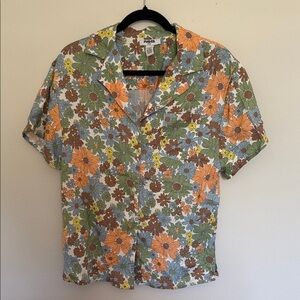 RSQ Multicolor Floral Shirt